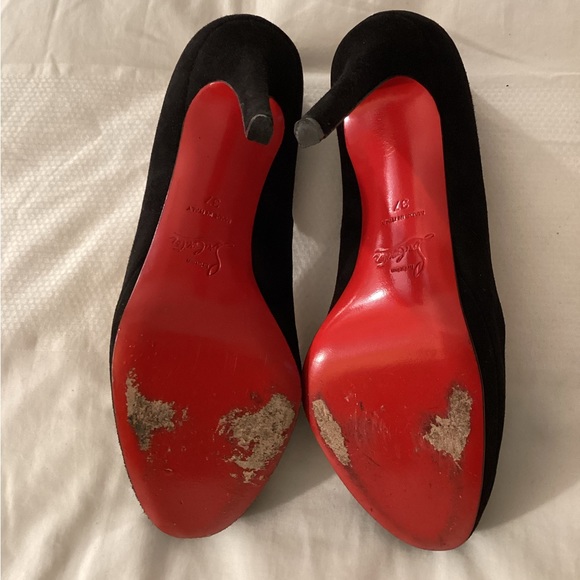 Christian Louboutin Black Suede Pumps - Picture 4 of 11